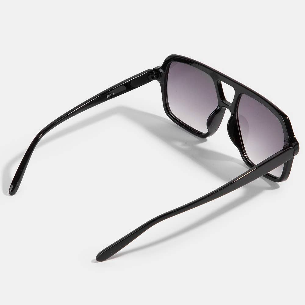 Large Acetate Frame Retro Aviator Sunglasses Set: ASSORTED