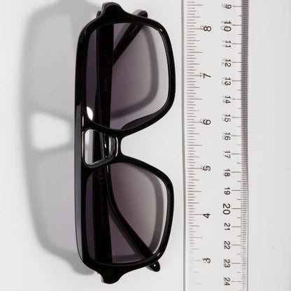 Large Acetate Frame Retro Aviator Sunglasses Set: ASSORTED